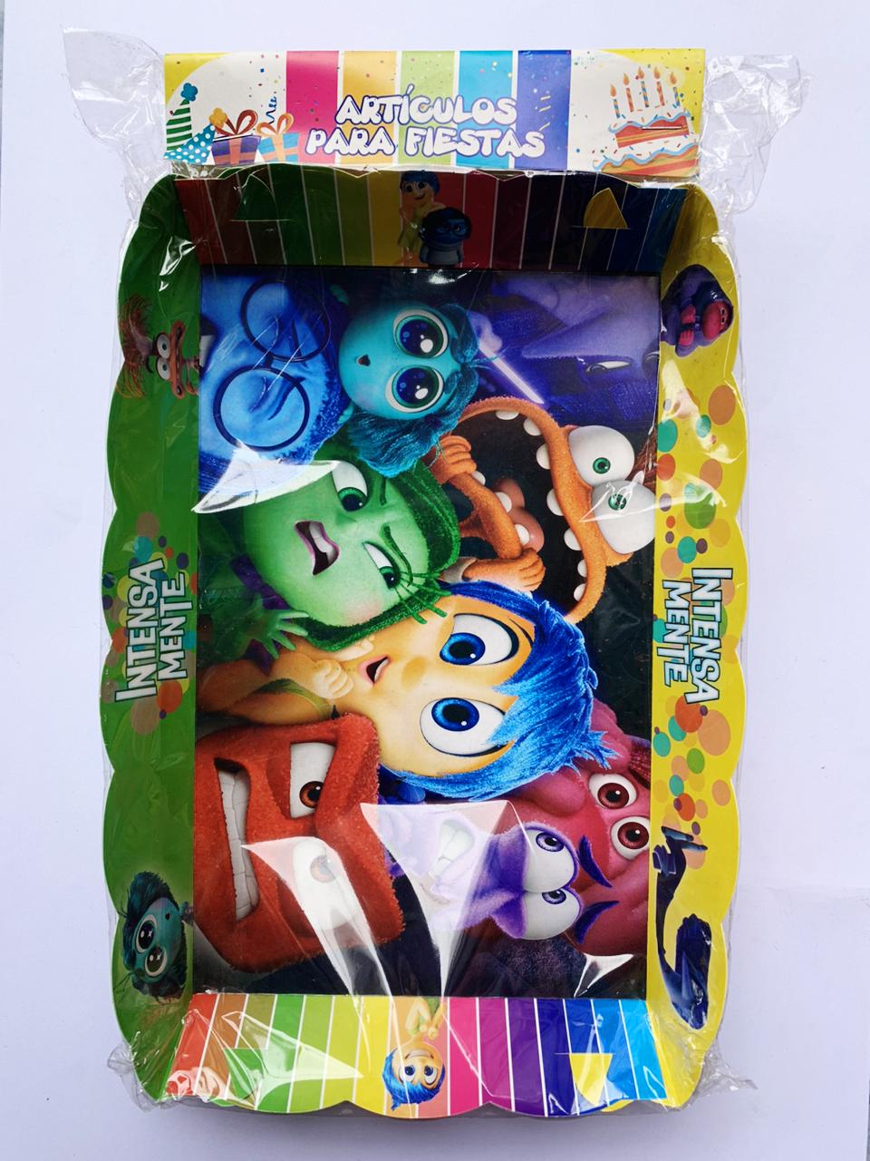 Bandejas para bocaditos fiesta Intensamente - set de 4 unidades