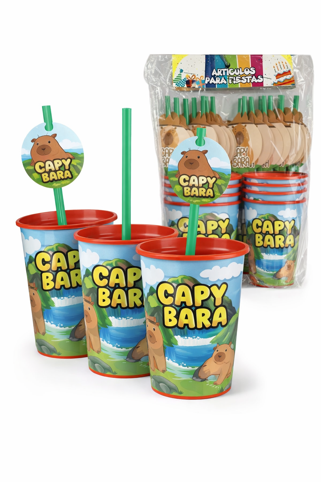 Kit de Vasos Capibara - paquete de 12 unidades