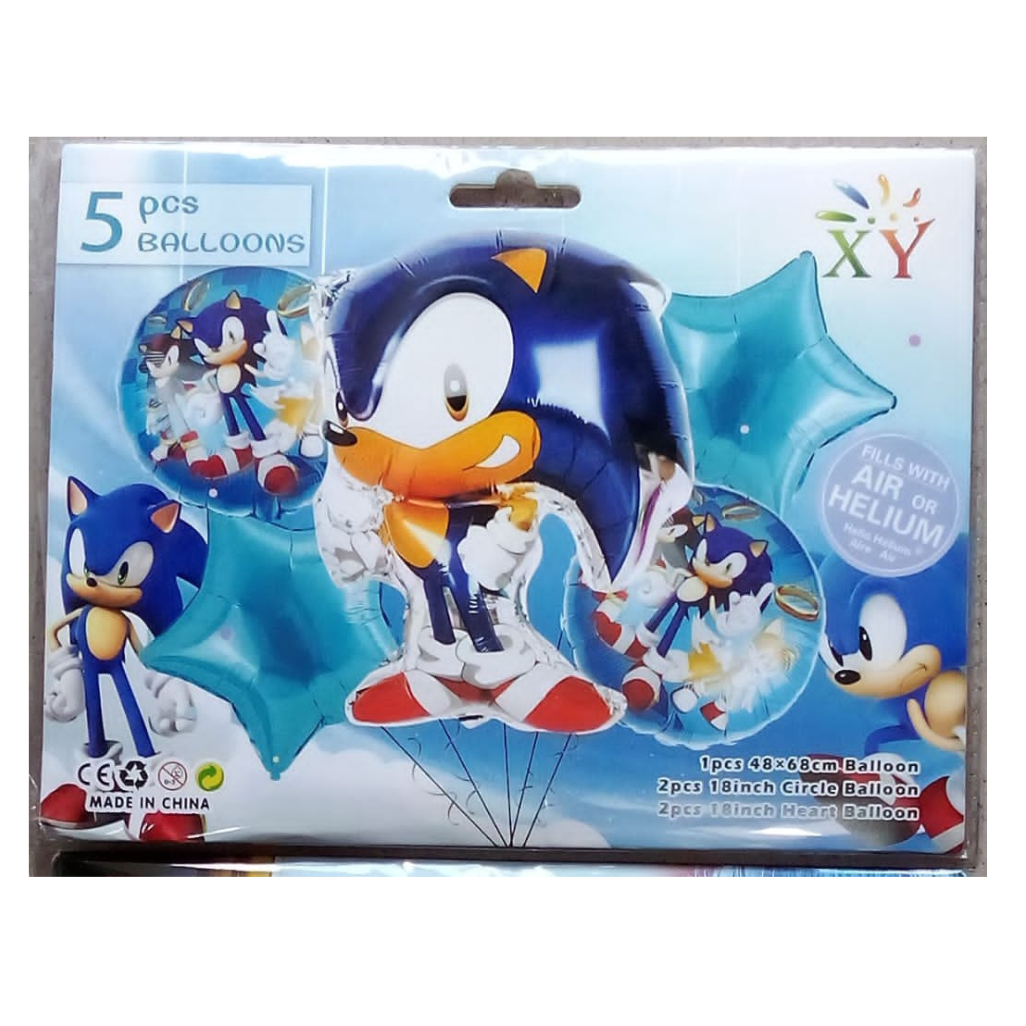 Bouquet de 5 Globos Sonic 