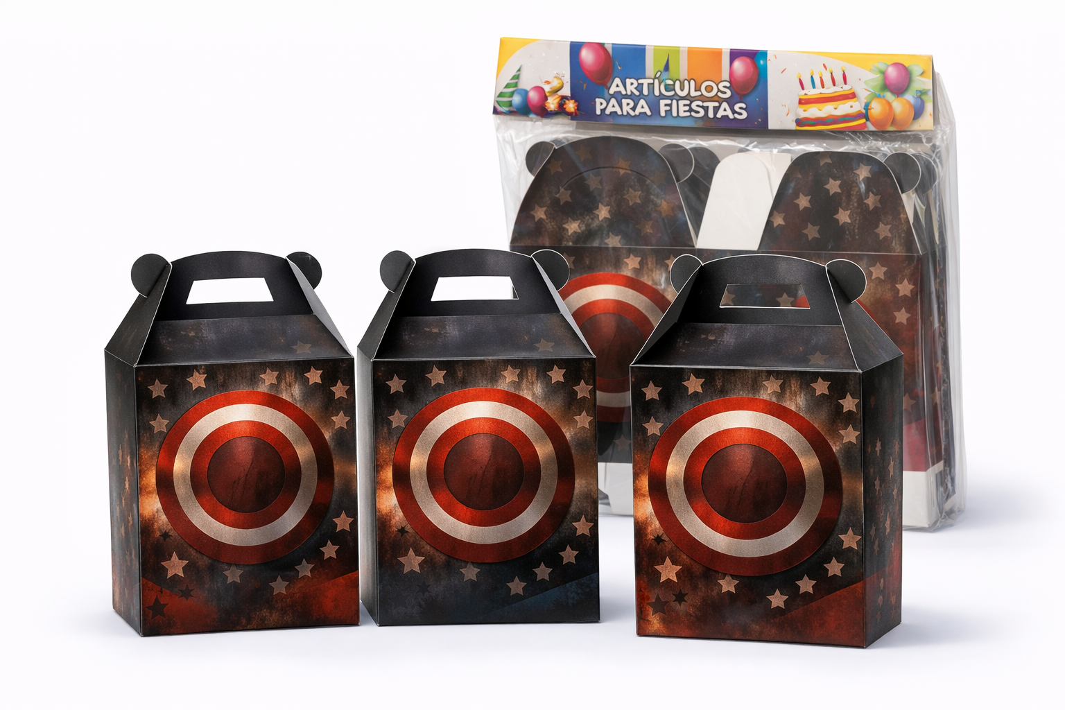 Cajas sorpresa temática Capitán américa