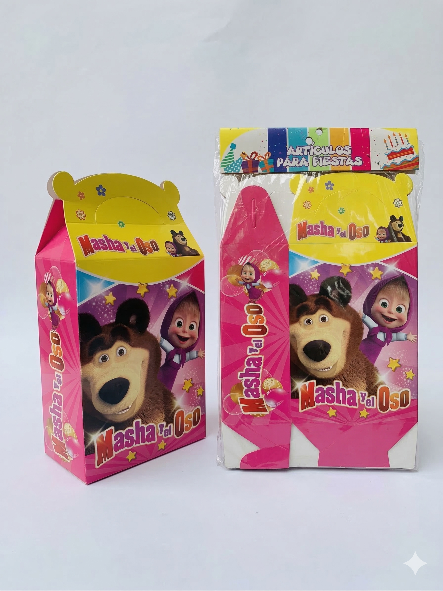 set de 12 Cajas Sorpresa - Fiesta Masha y el Oso