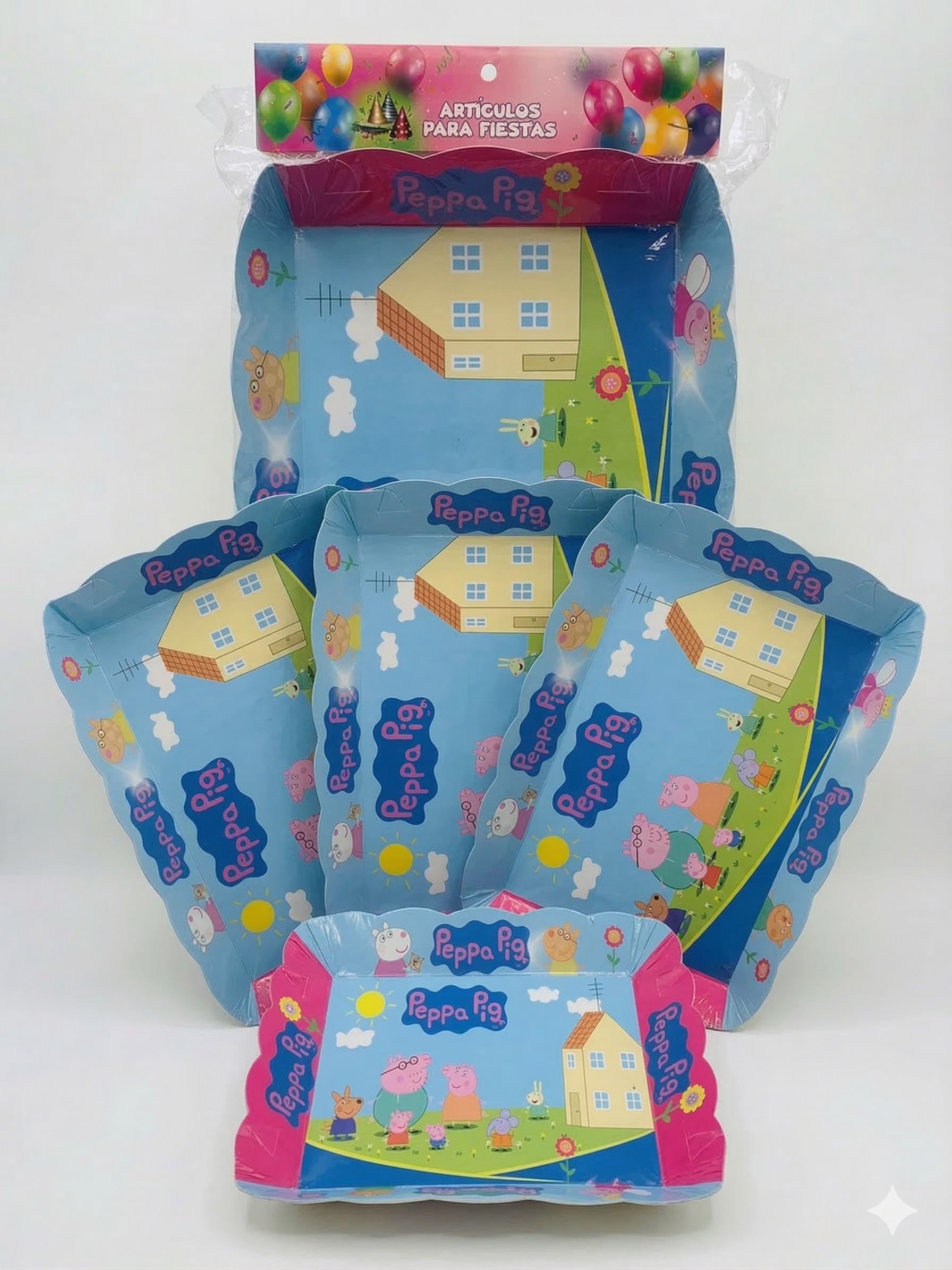 Paquete de 4 Charoles - Fiesta Peppa Pig