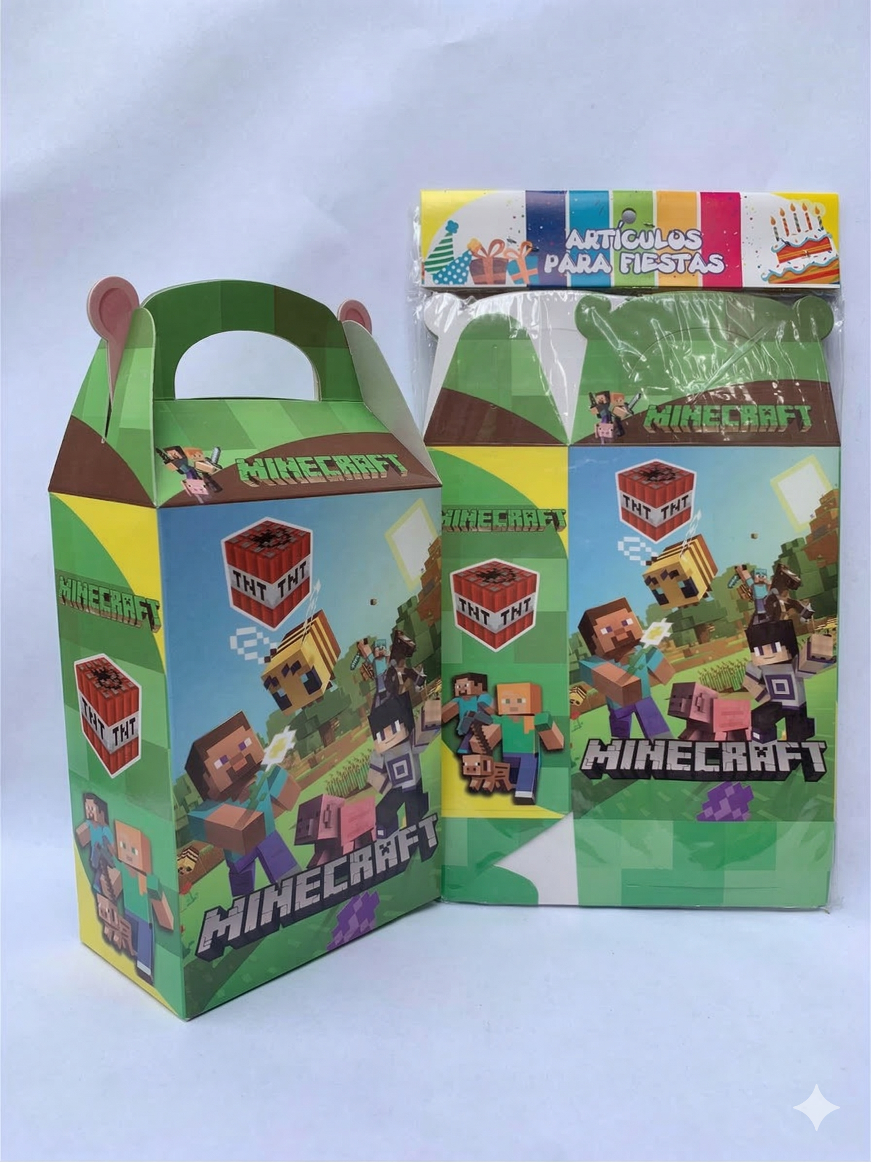Set de 12 Cajas Sorpresa - Fiesta Minecraft