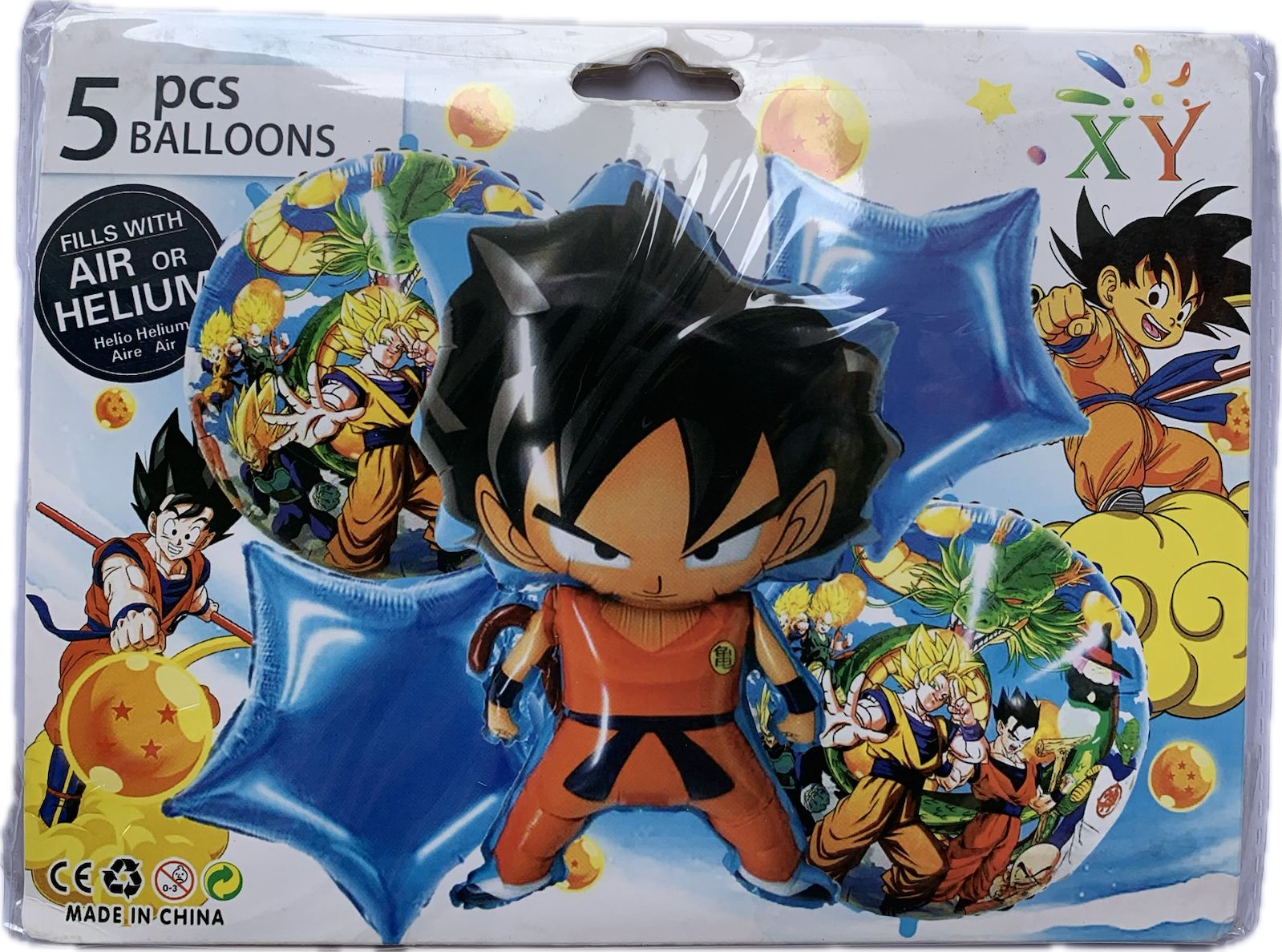 Bouquet de 5 Globos - Dragon Ball