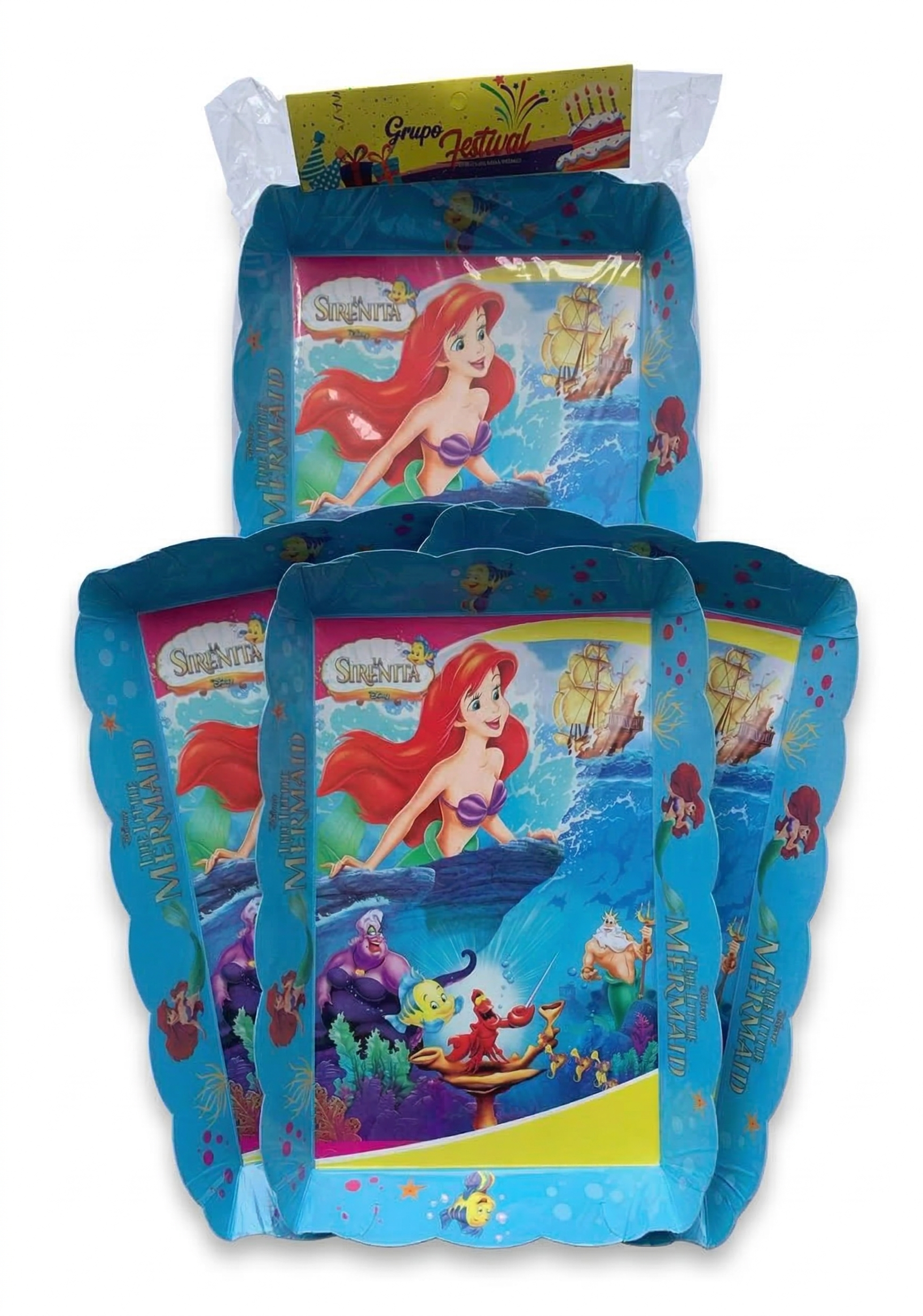 Paquete de 4 Charoles - Fiesta La Sirenita