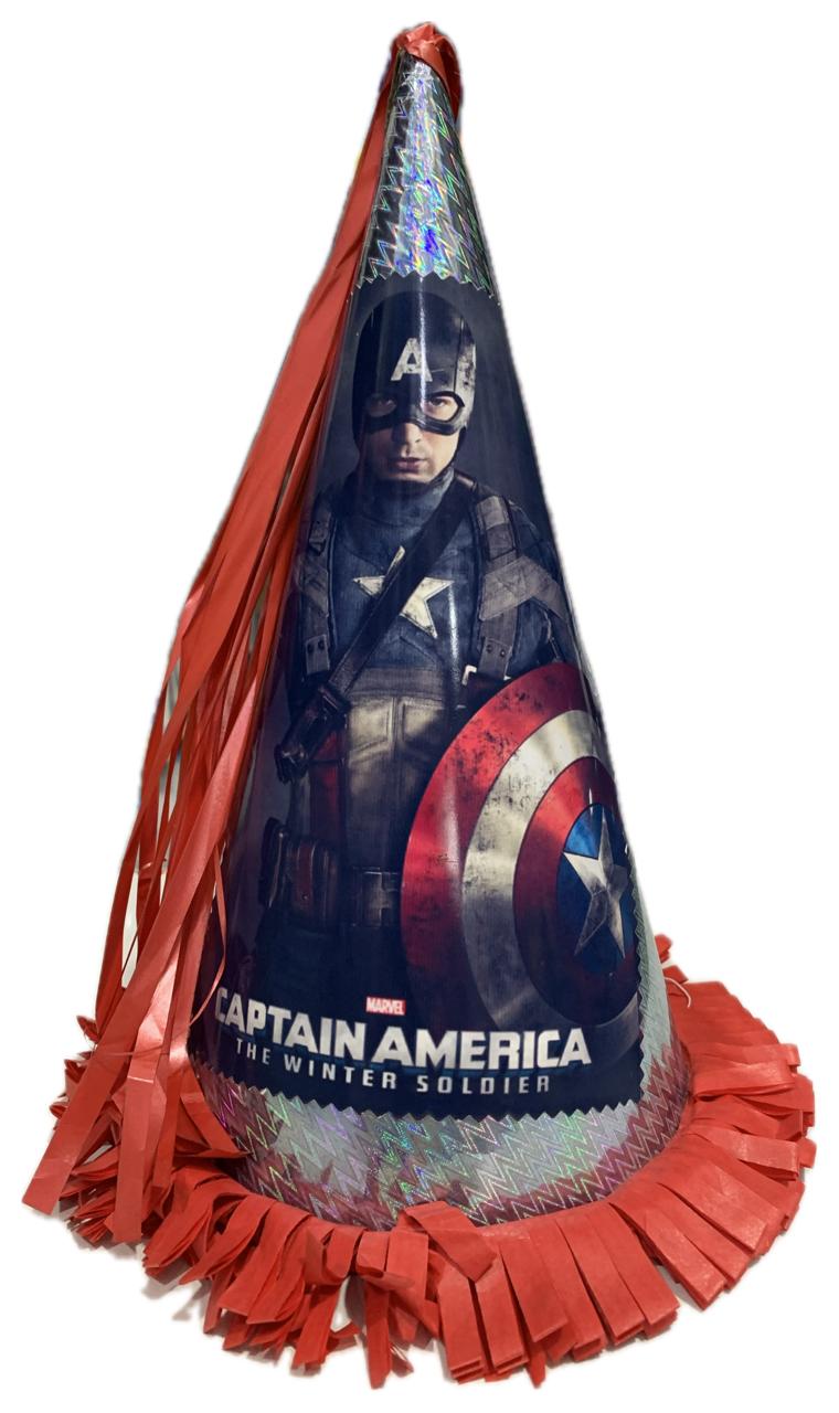 Gorro para cumpleañero - Capitán América