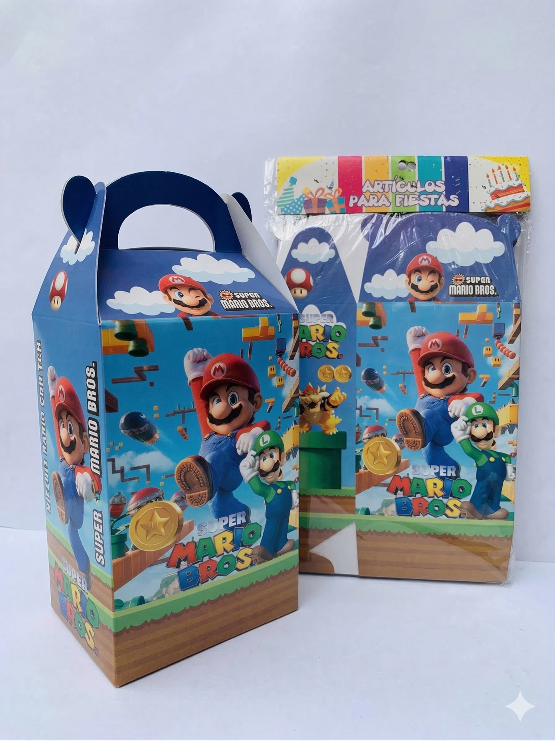 Set de 12 Cajas Sorpresa - Fiesta Super Mario Bros