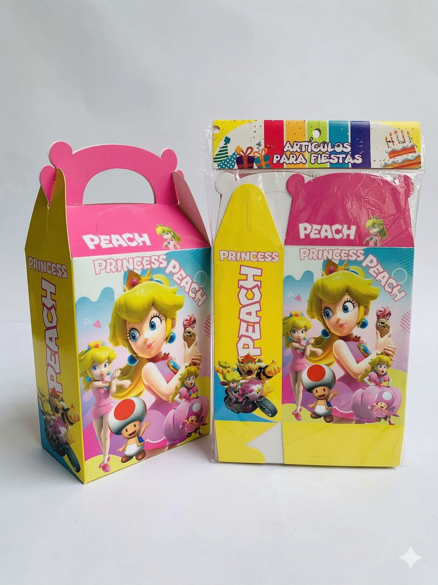 Set de 12 Cajas Sorpresa - Fiesta Princesa Peach