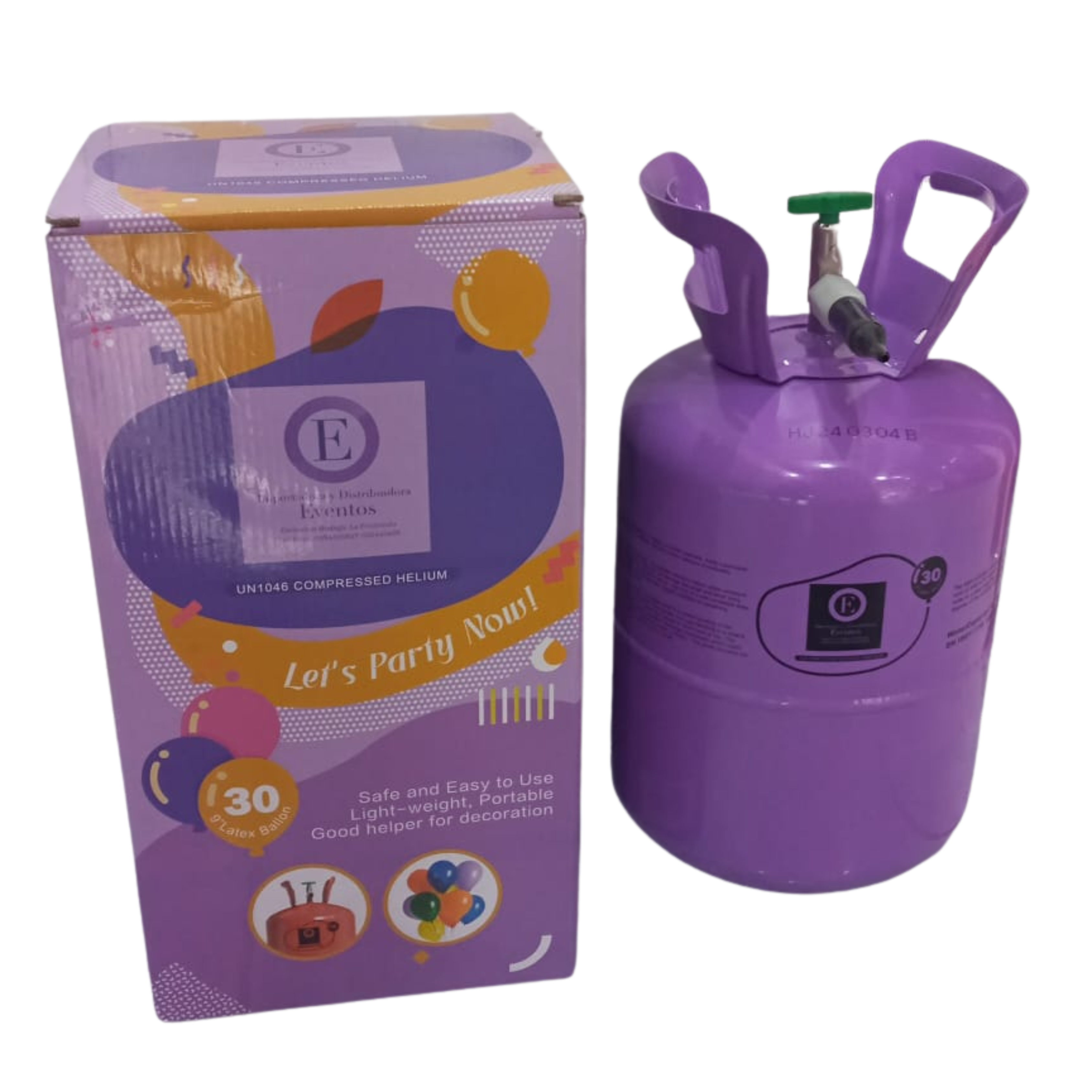 Tanque de Helio Desechable - Capacidad 30 Globos R9