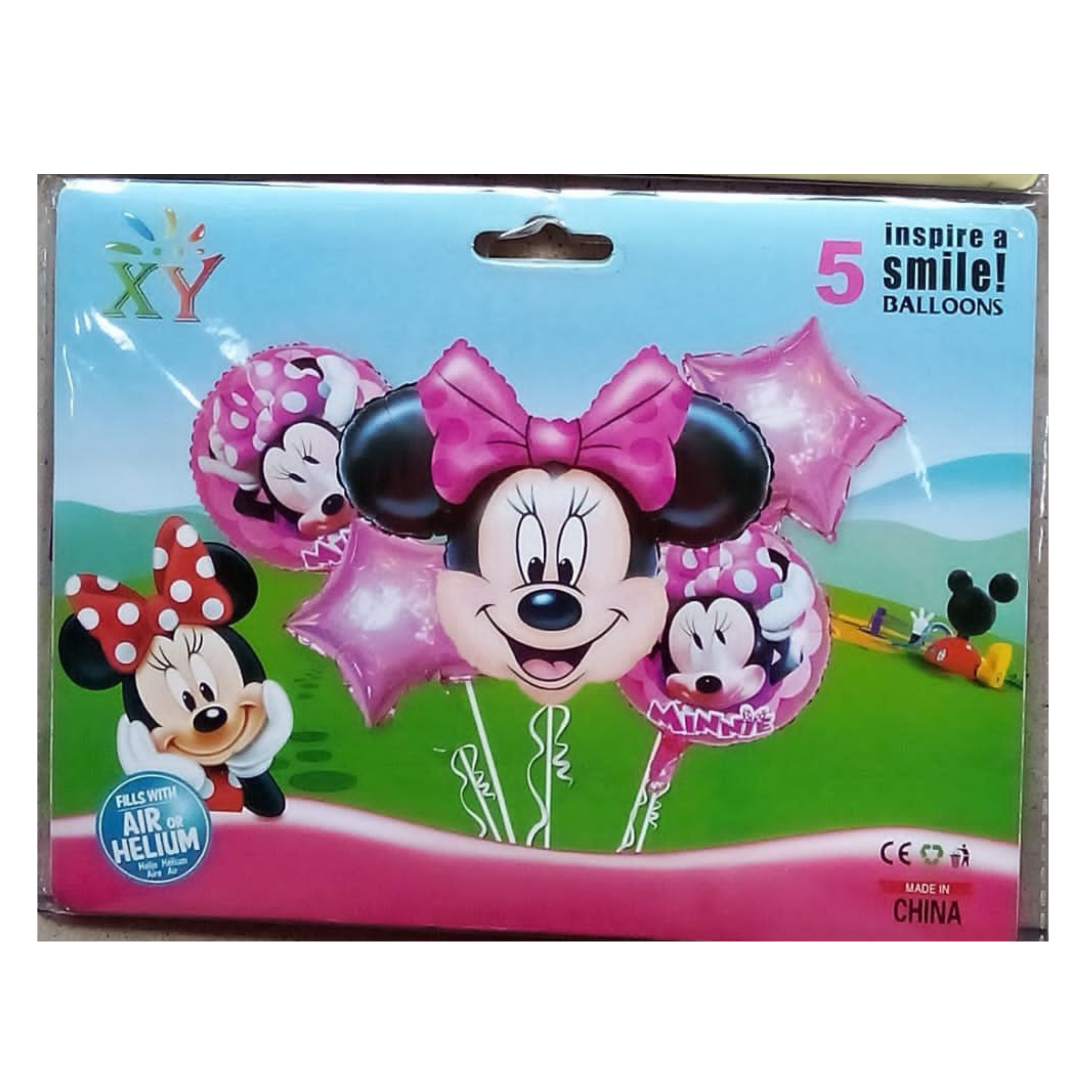Bouquet de 5 Globos Minnie Mouse