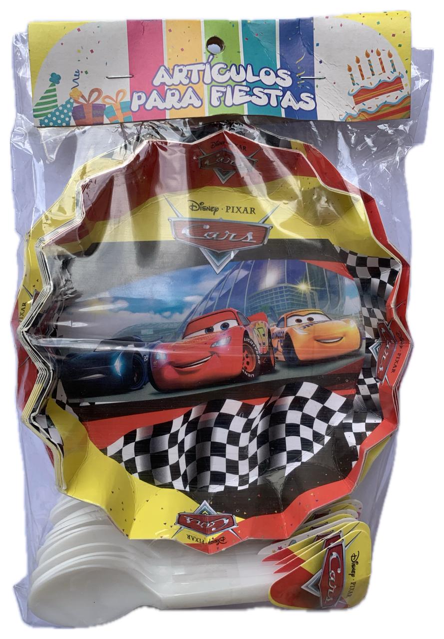 Set de platos tematia Cars - Rayo Mcqueen