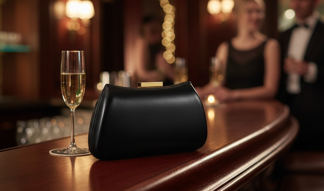 Fozehlad Clutch Purse for Women Formal PU Leather Evening Bag 