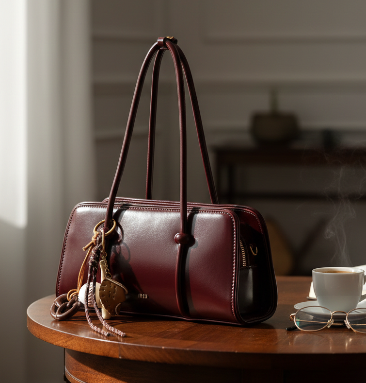 Women's shoulder bag, spacious multi pocket bag