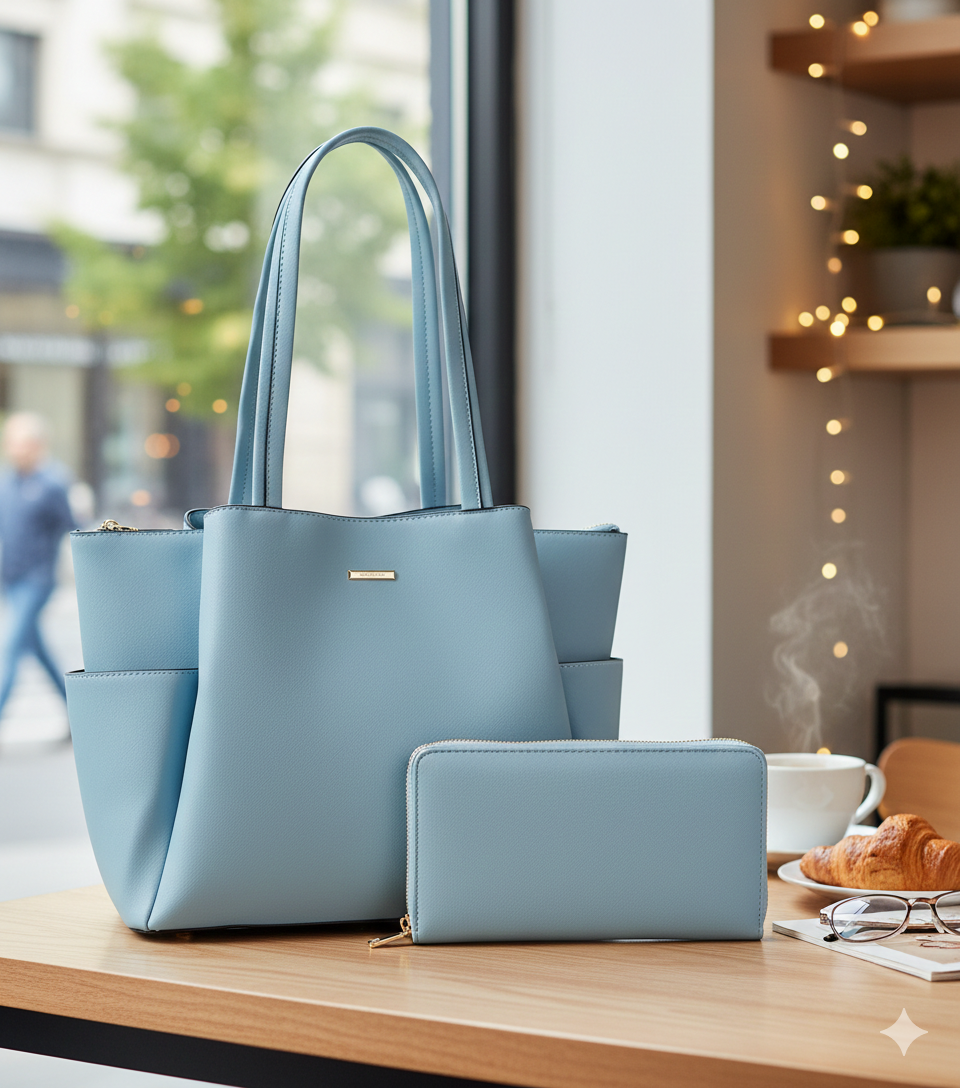 Tote Handbags for Women Purse and Wallet Set Large