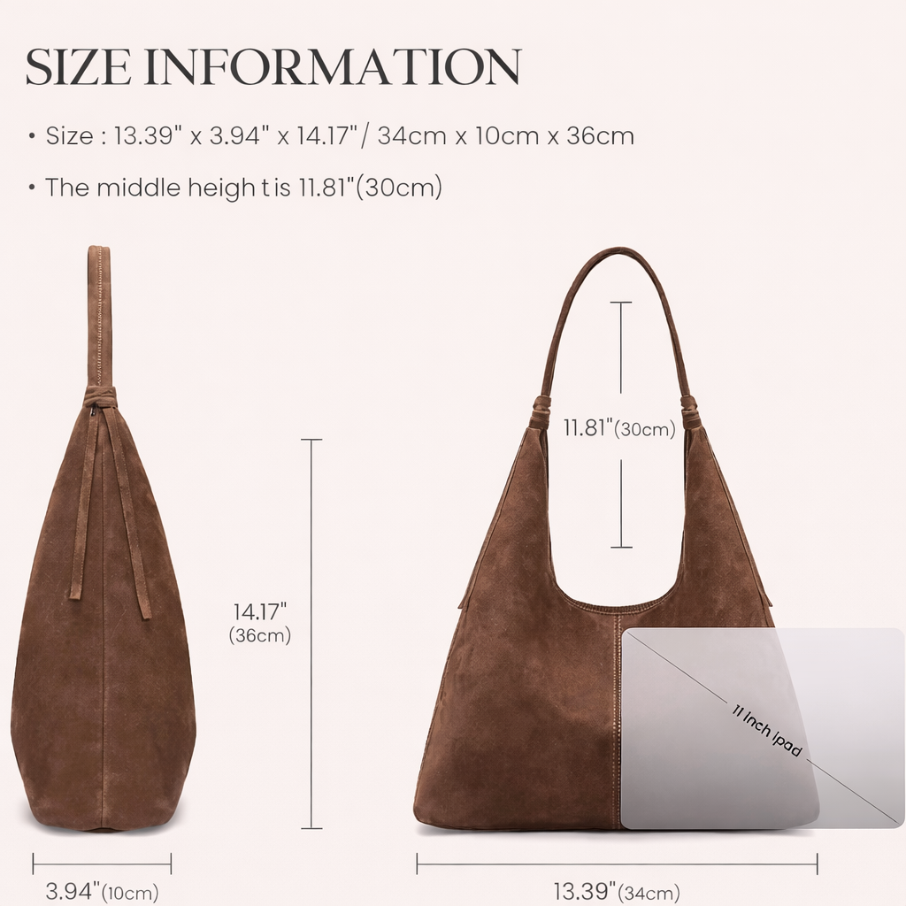 befen Genuine Leather Slouchy Hobo Purses