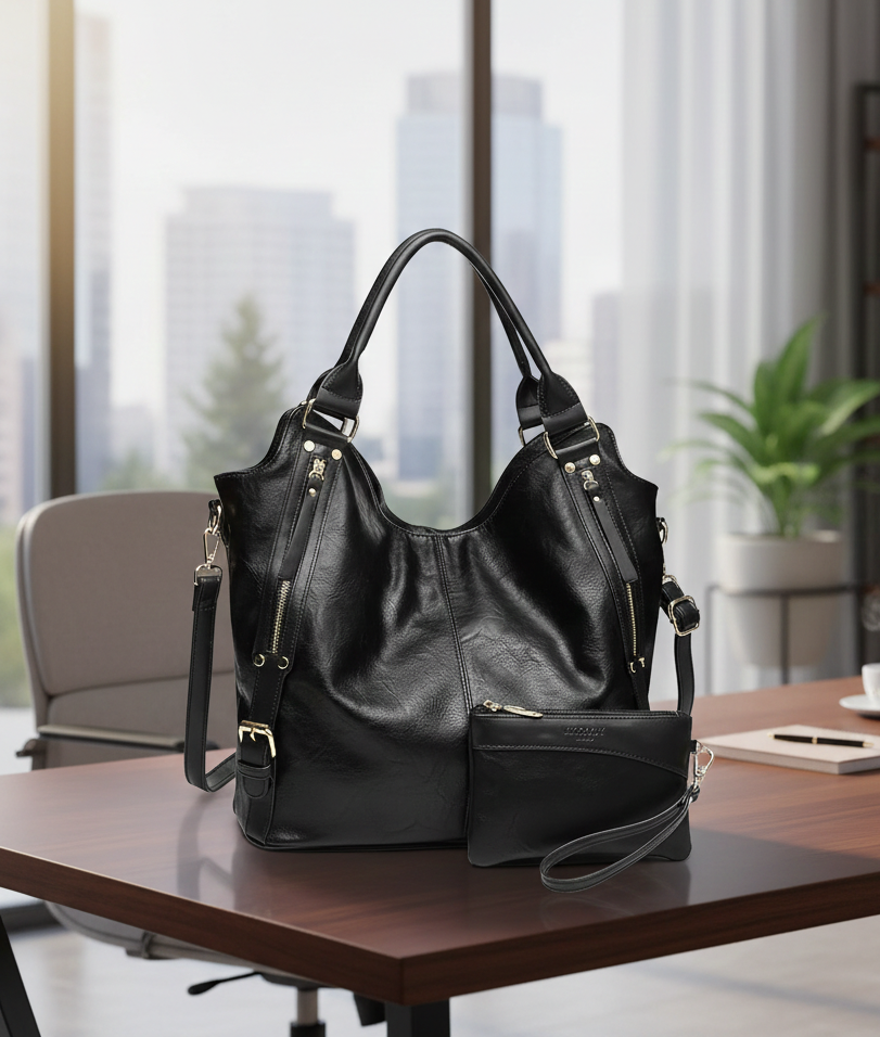  Tote Bag Handbags PU Leather Fashion Hobo with Adjustable Shoulder Strap