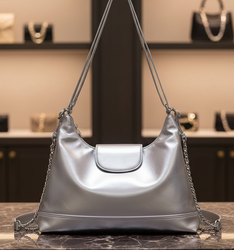 PU Leather Tote Bag for Women Convertible Backpack