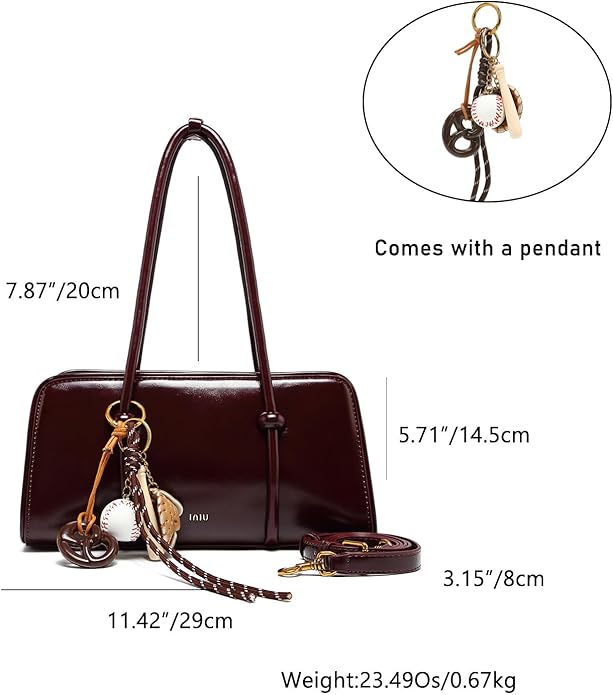 Women's shoulder bag, spacious multi pocket bag