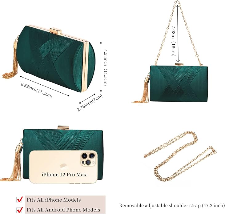 Clutch Purses For Women Tassel Evening 