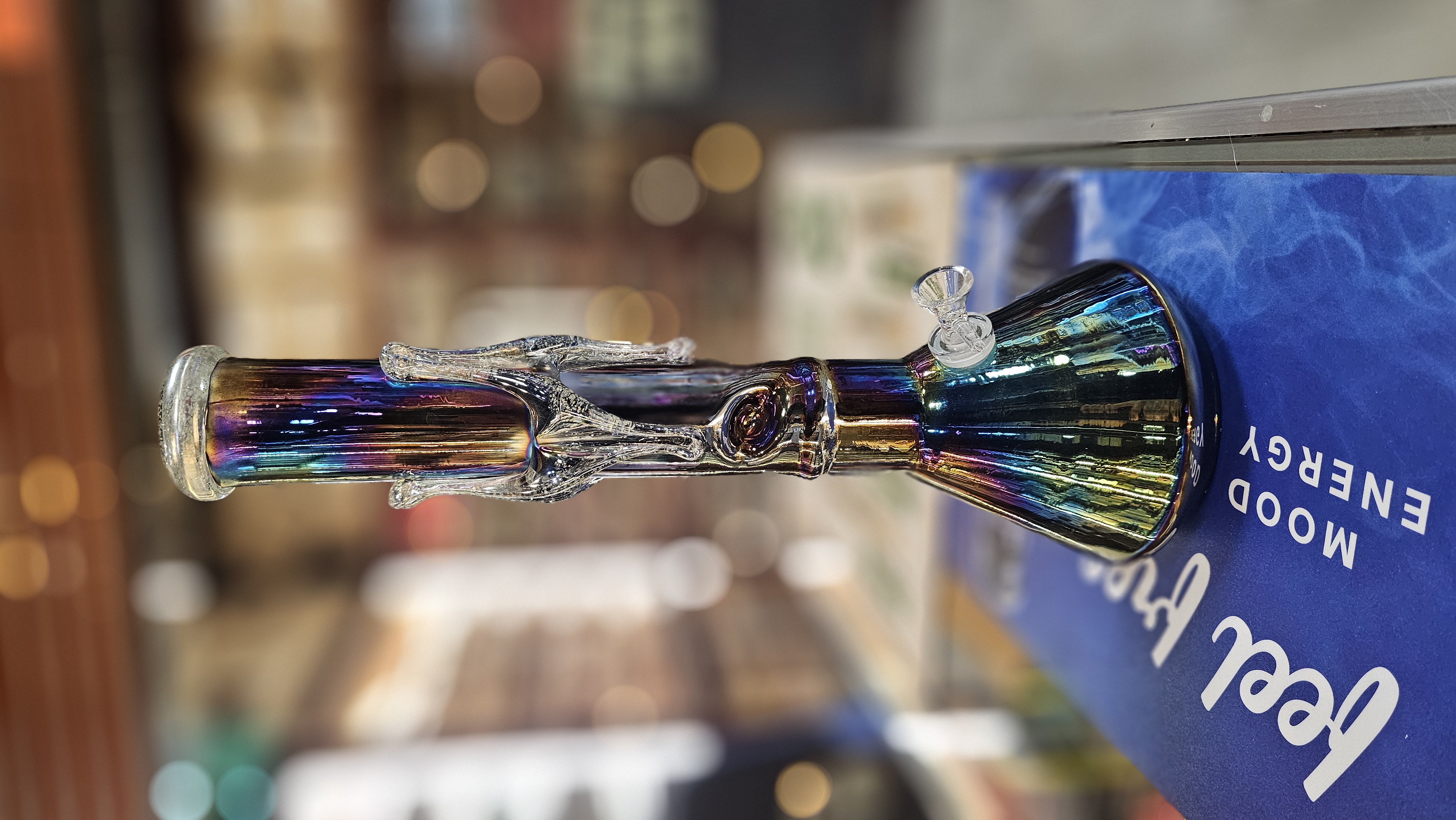 Iridescent Glass Water Pipe