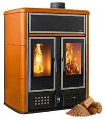 Lareira a Pellet de Dupla Porta