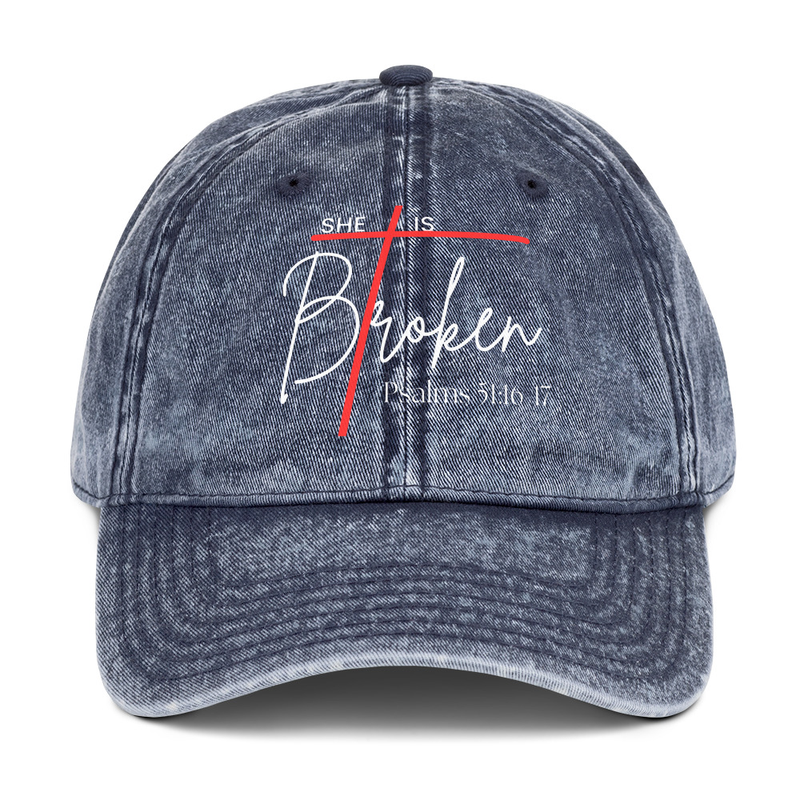 She is Broken Vintage Cotton Twill Cap