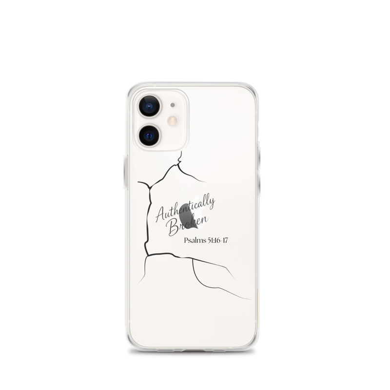Authentically Broken Clear Case for iPhone