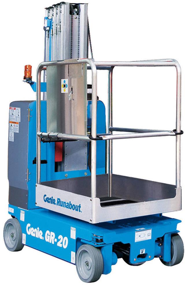 VERTICAL MAST LIFT, 20 FT.