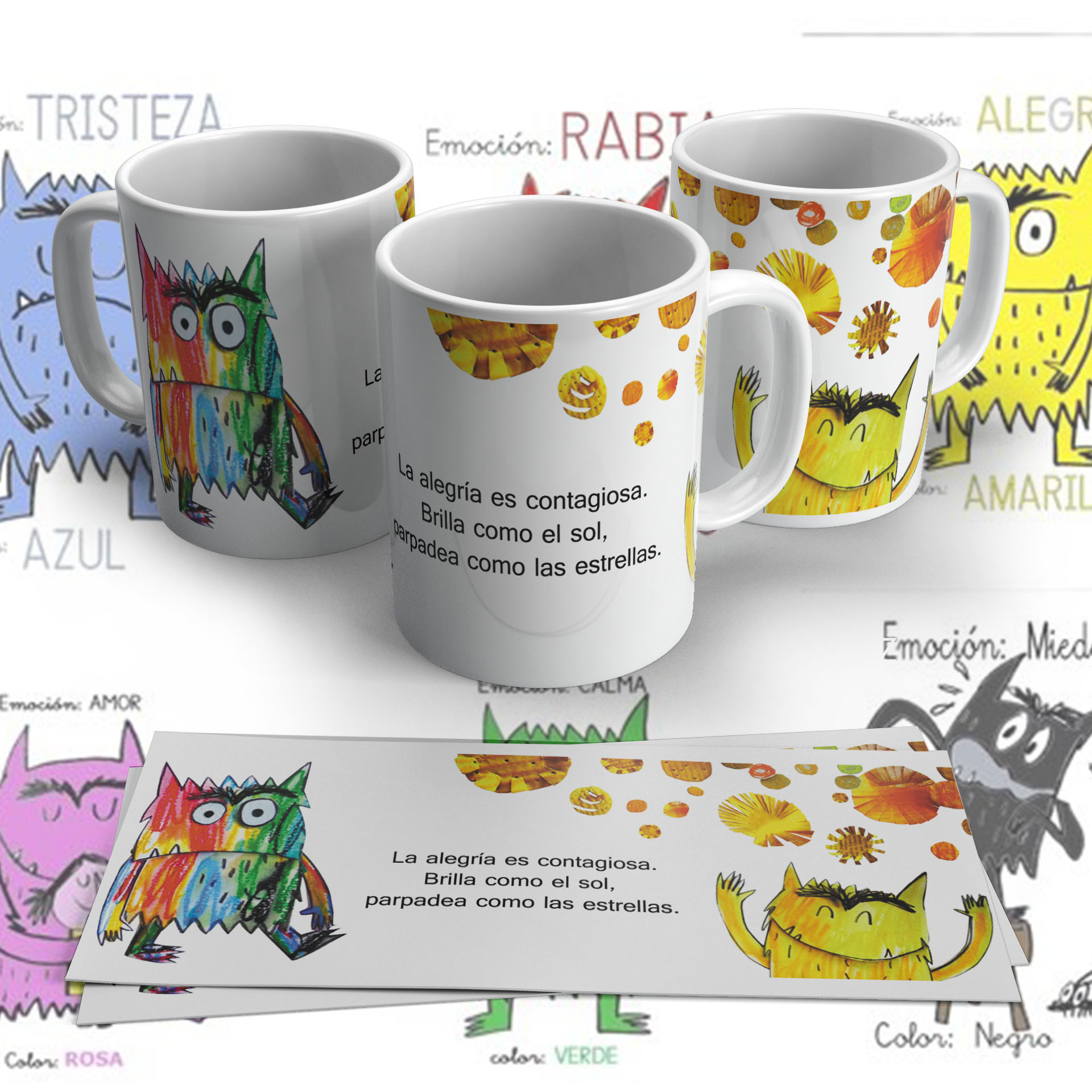 Tazas Monstruo de los Colores 