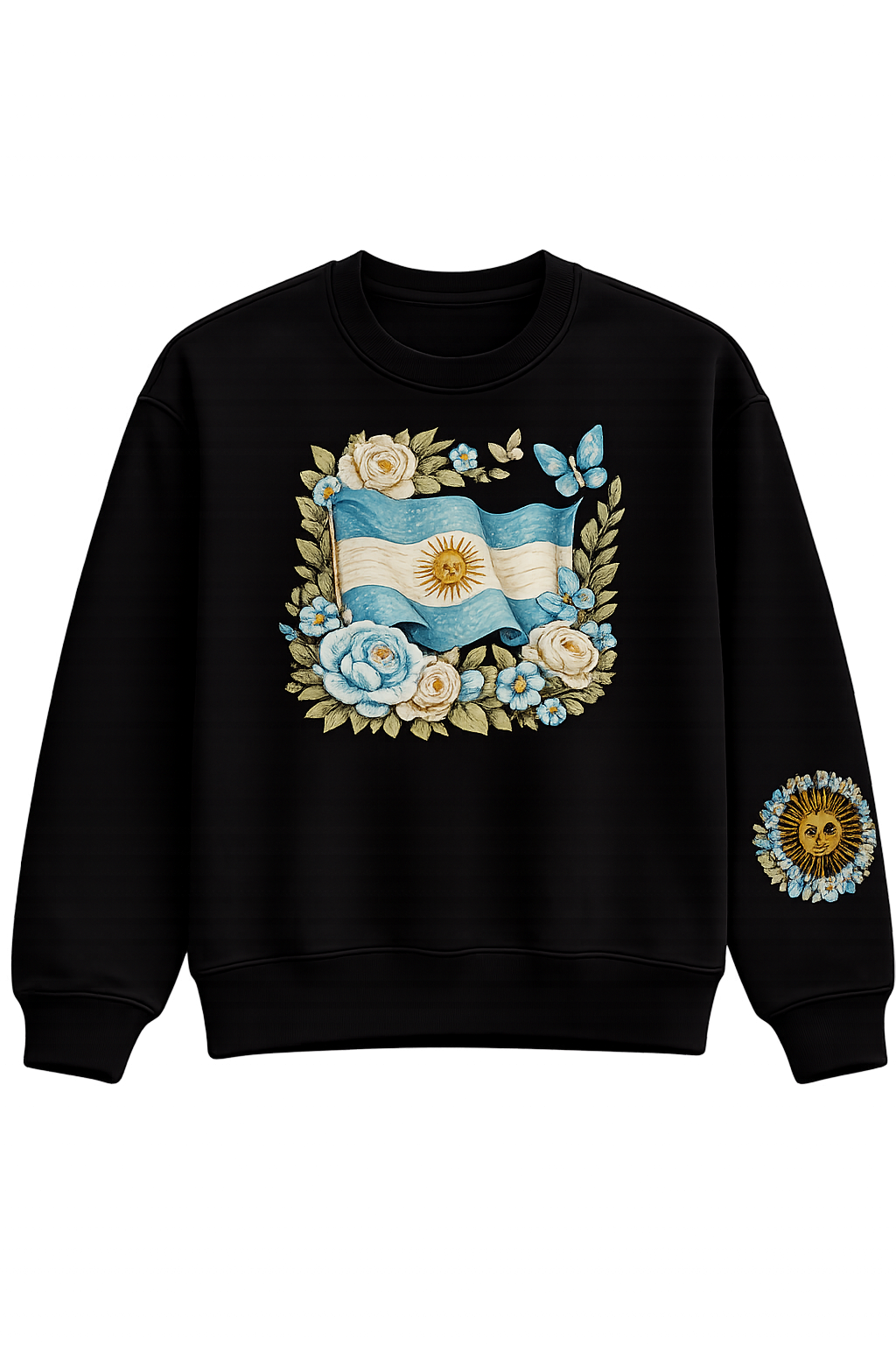 Buzo Argentina Bandera Celeste y Blanca 