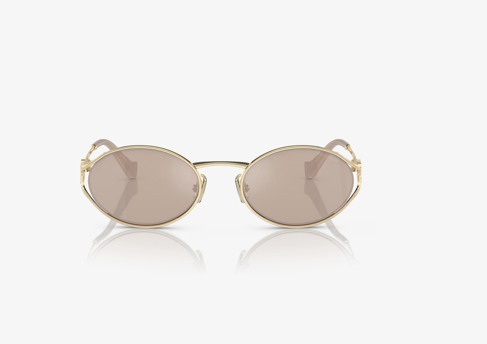 Miu Miu light pink oval