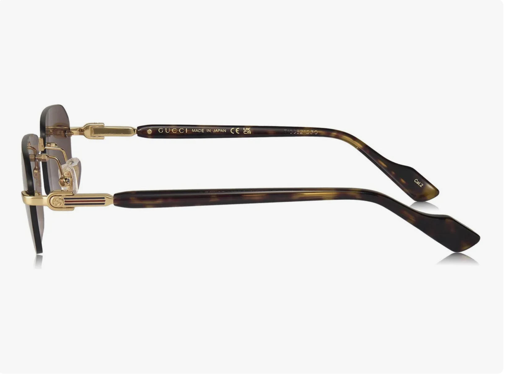 Gucci Rectangle Shape Tortoise 