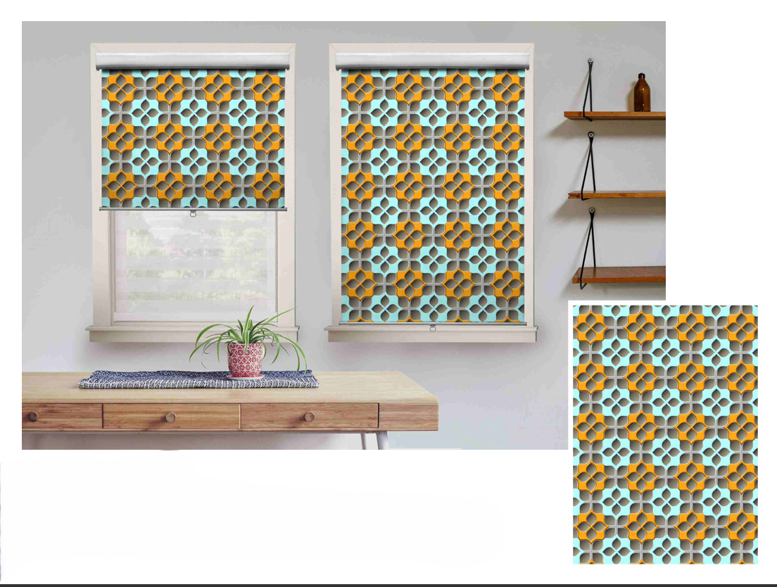 Designer Motorized Roller Window Blinds