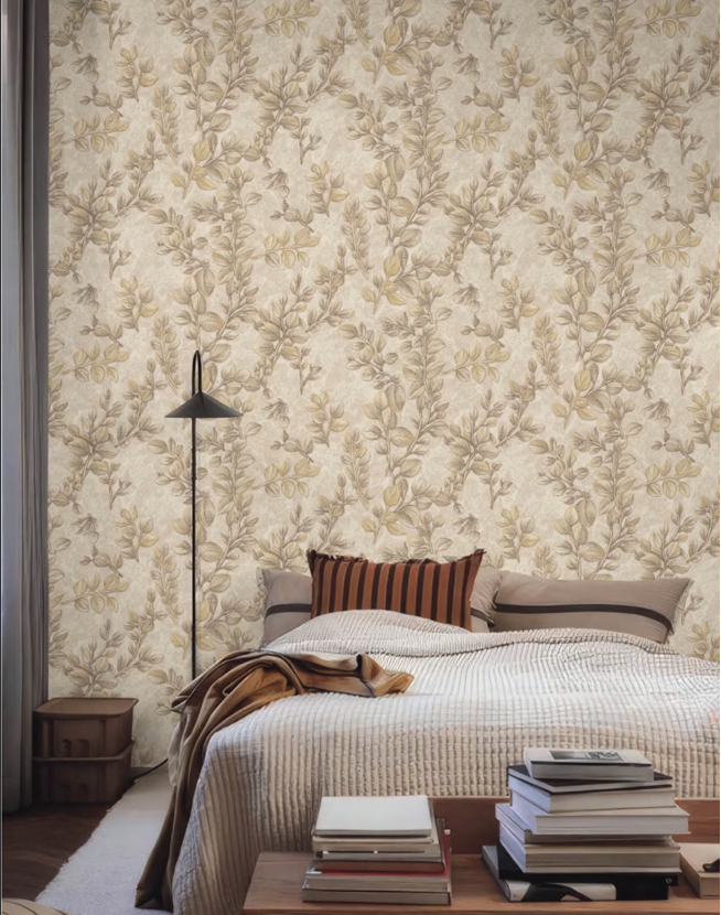 Gold Pattern Wallpaper for Home Walls