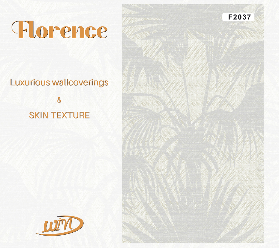 Tropical Palm Pattern PVC Wallpaper Set