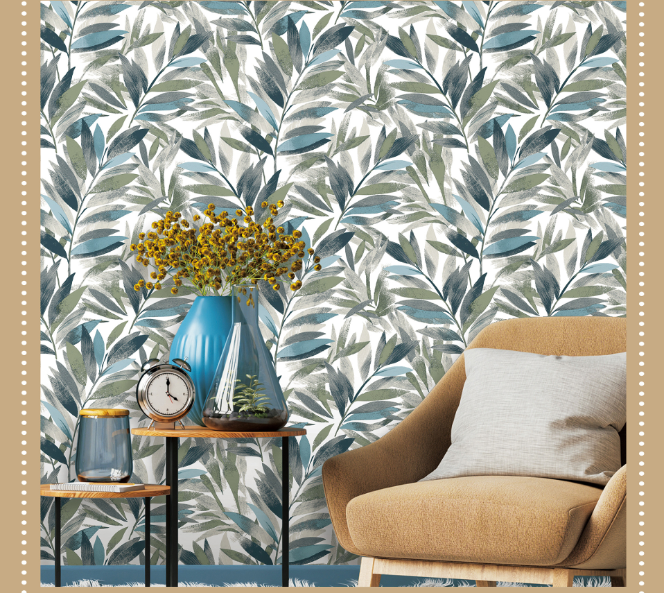 Vibrant Tropical Leaves Wallpaper