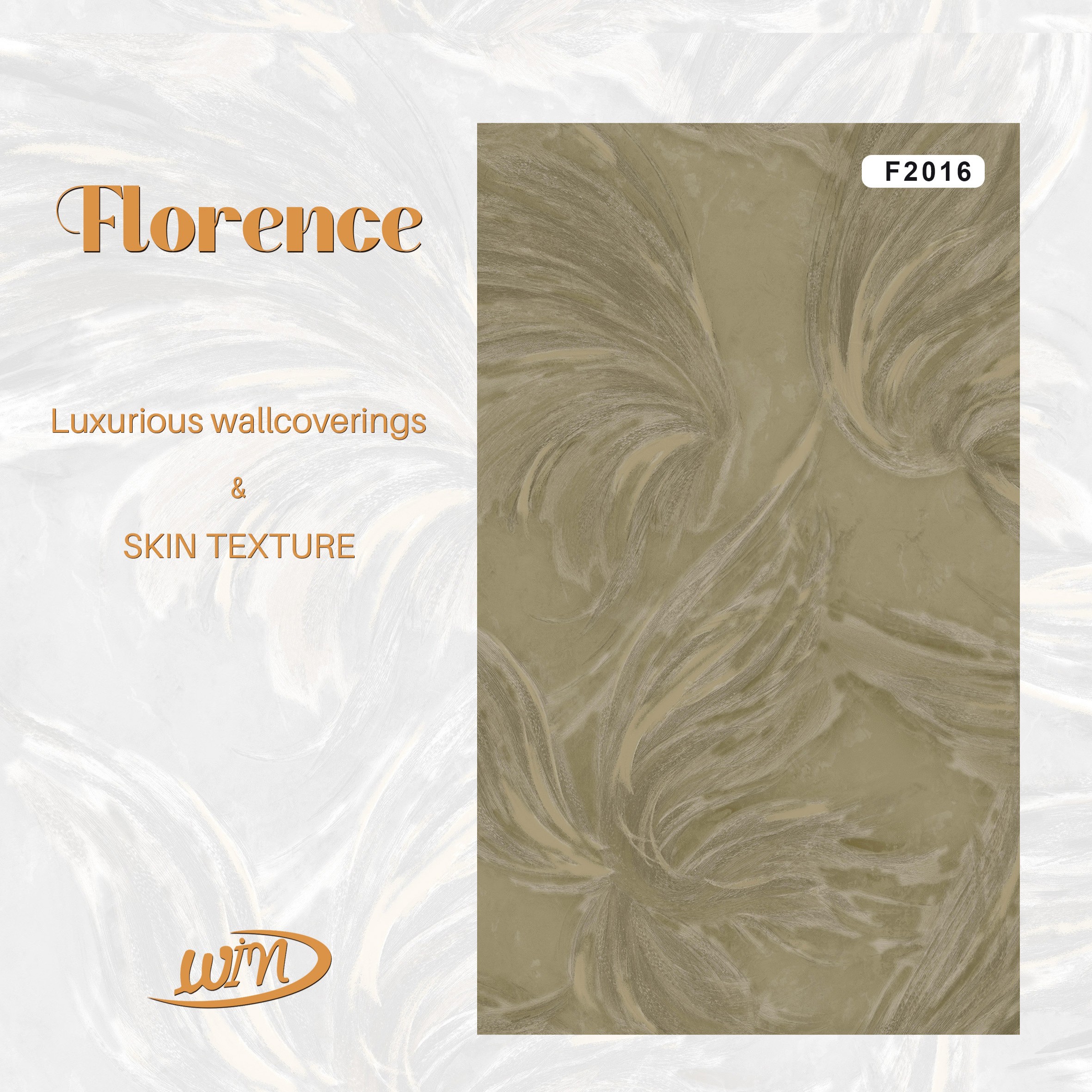 Elegant Feather Pattern Wallpaper