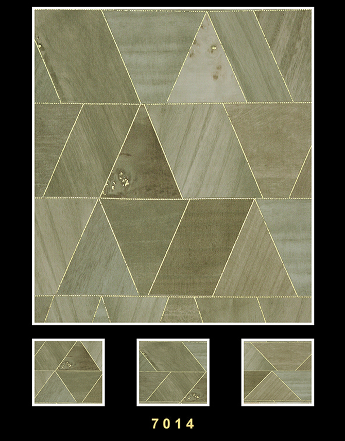 Geometric Green Marble Wallpaper