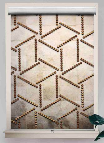 Gometric Patterned Lines modern blind