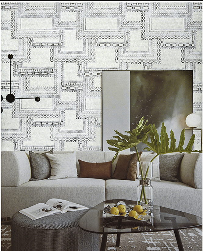 Retro Arch Lines - Sage & Olive Mid Century Modern Wallpaper⁠