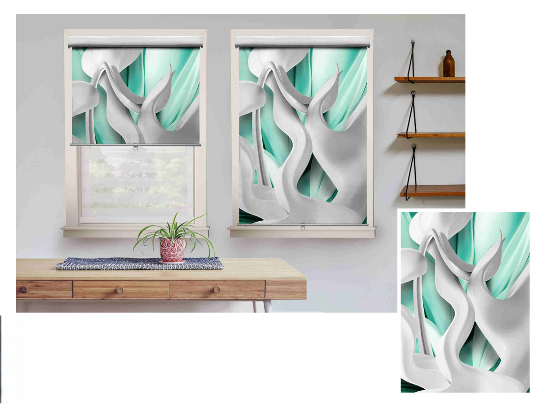 Abstract Nature Roller Blind