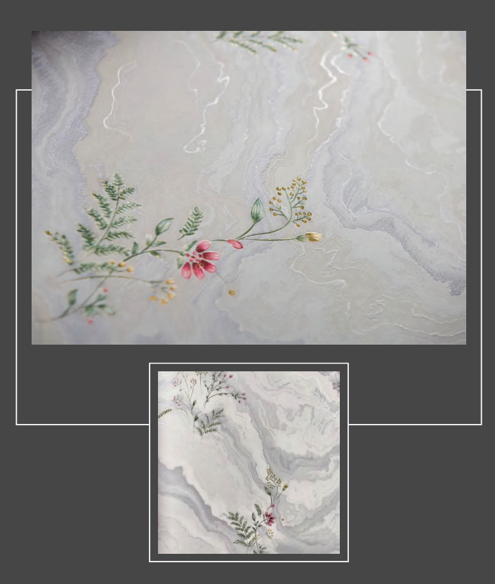 Floral Accent Wall Wallpaper