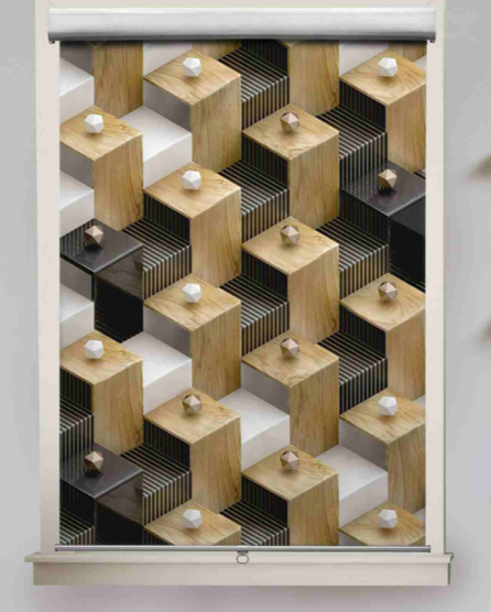 Damask Pattern Roller Blinds for Windows