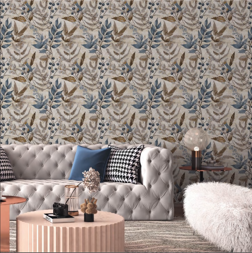 Buy Vintage Plant Leaves Wallpaper