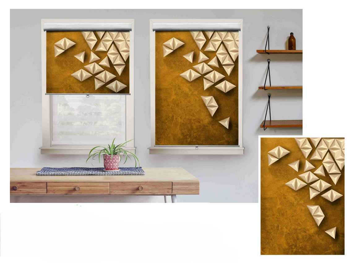 Roller Blinds With Pelmet Blackout Fabric