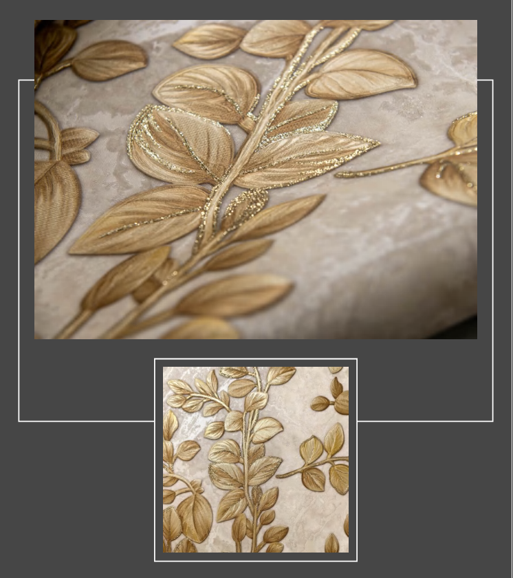 Gold Pattern Wallpaper for Home Walls