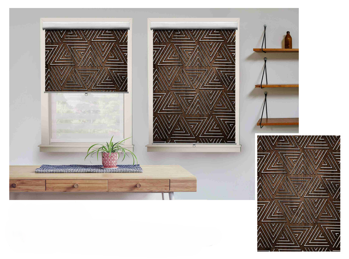 Geometric Pattern Roller Blinds
