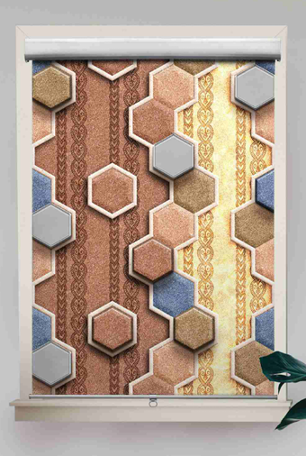 Geometric Honeycomb Window Blinds