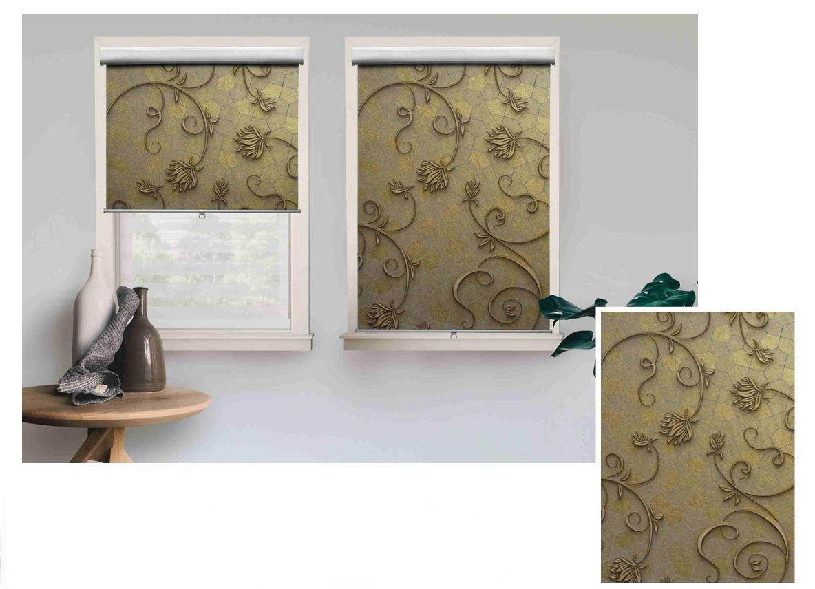Floral Pattern Roller Blinds