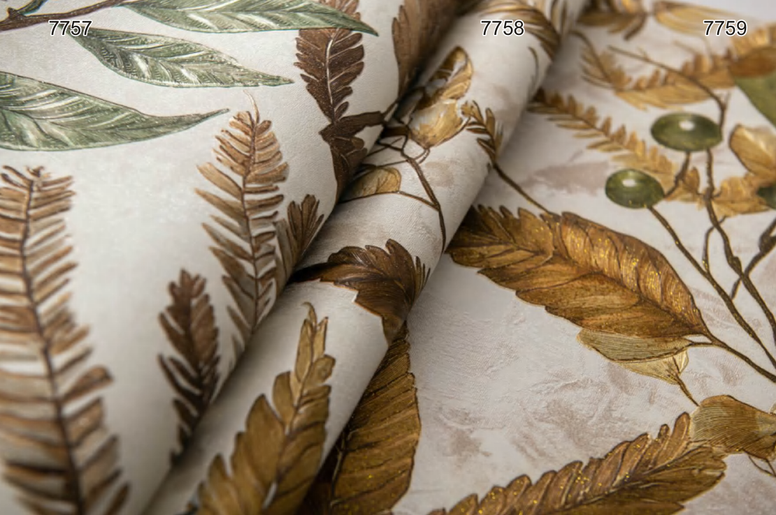 Buy Vintage Plant Leaves Wallpaper